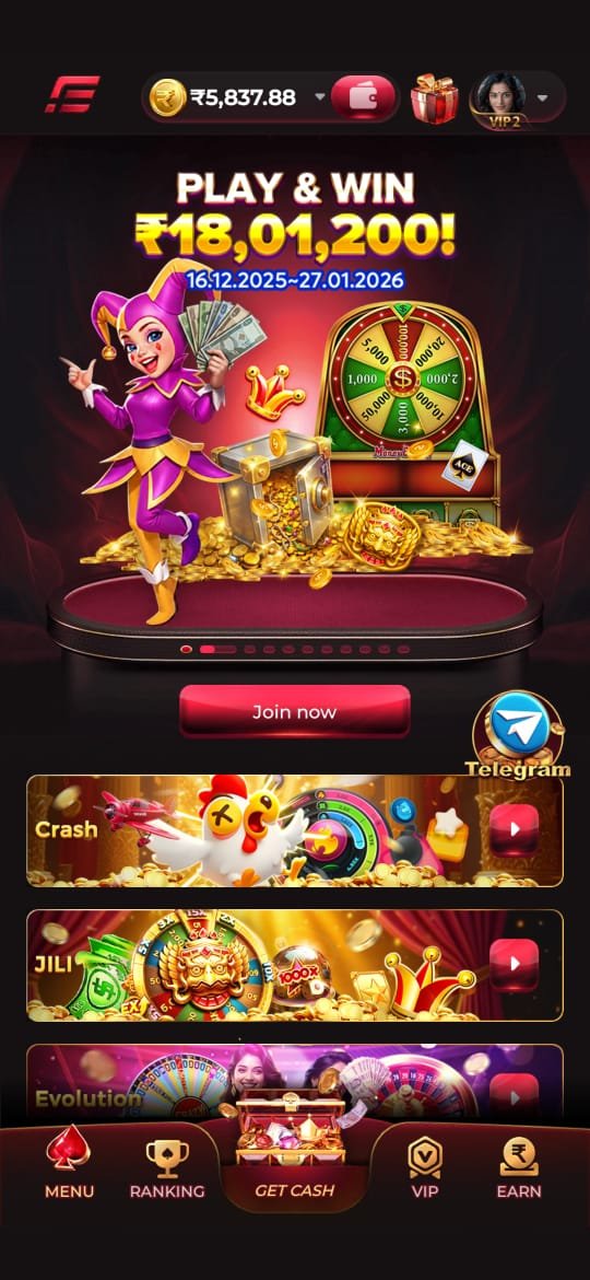 IE777 Game online gaming platform home screen